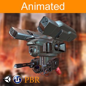3D dron pbr