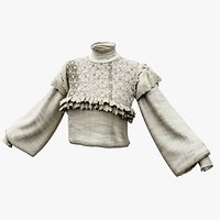 Victorian Blouse Shirt Vintage Long Sleeve