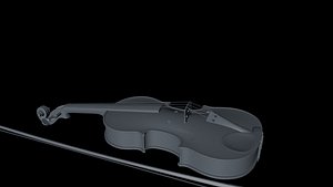 3D violino music model