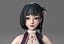 cartoon manga girl asian Japanese anime Loli sister characters Low-poly 3D model