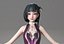 cartoon manga girl asian Japanese anime Loli sister characters Low-poly 3D model