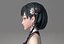 cartoon manga girl asian Japanese anime Loli sister characters Low-poly 3D model