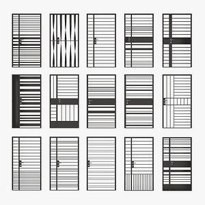 3D Metal Steel Gate 1