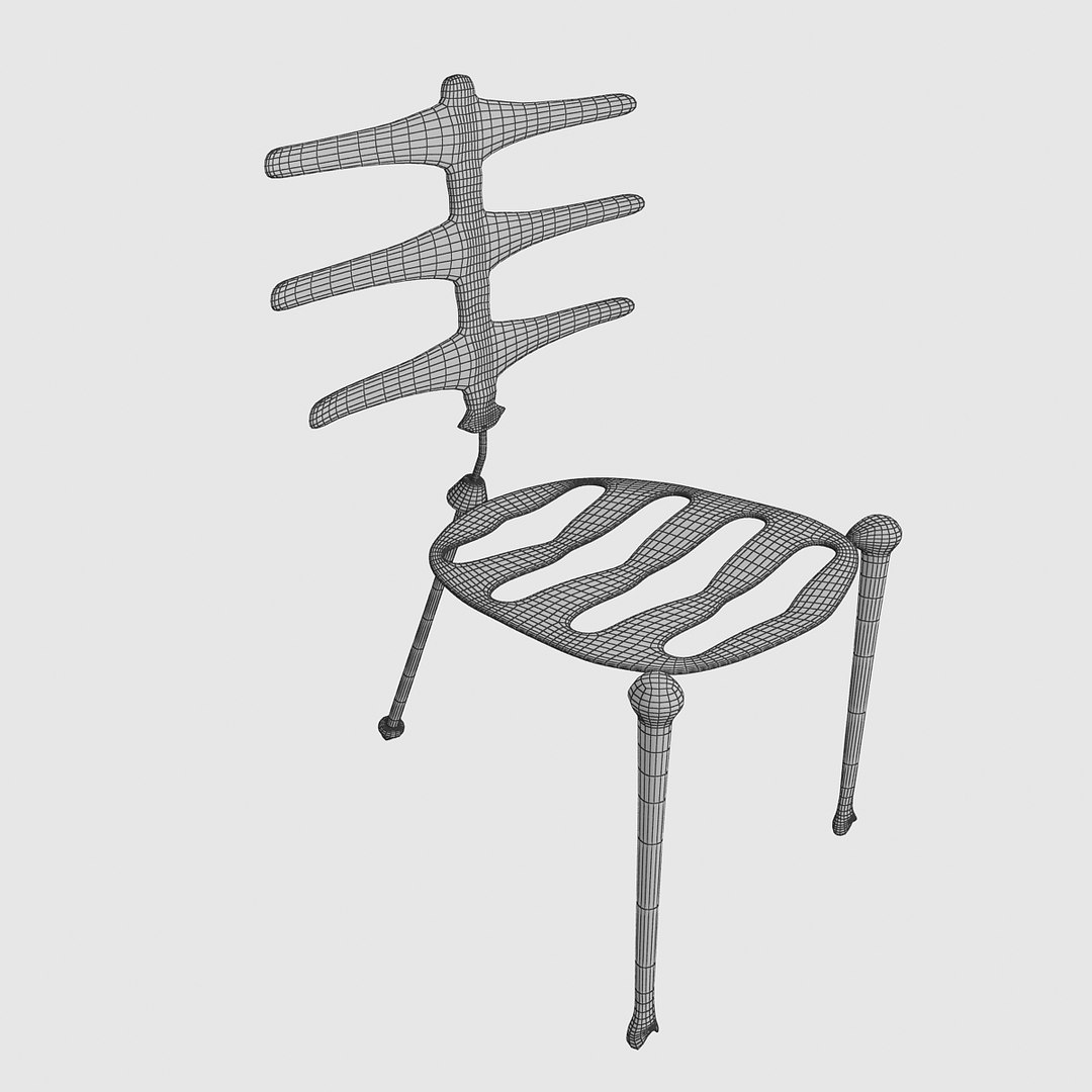 3d Model Chair Skeleton
