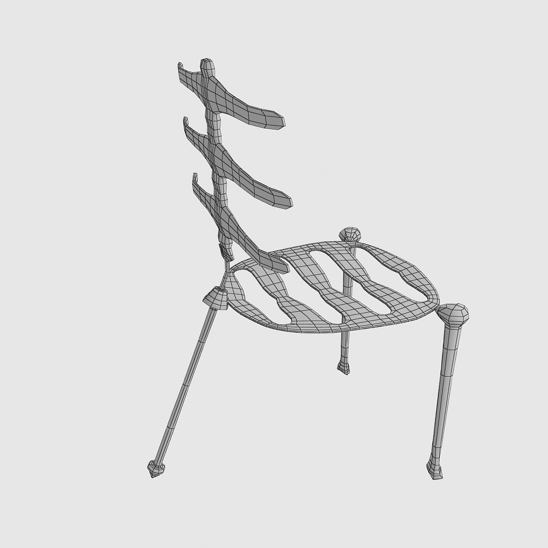 3d Model Chair Skeleton