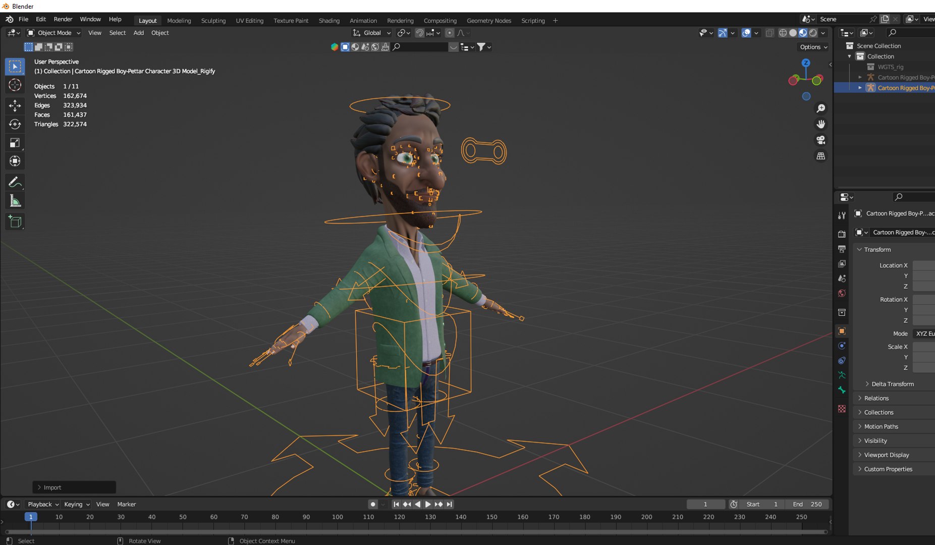 3D Cartoon Rigged Boy-Pettar Character 3D Model - TurboSquid 2170710