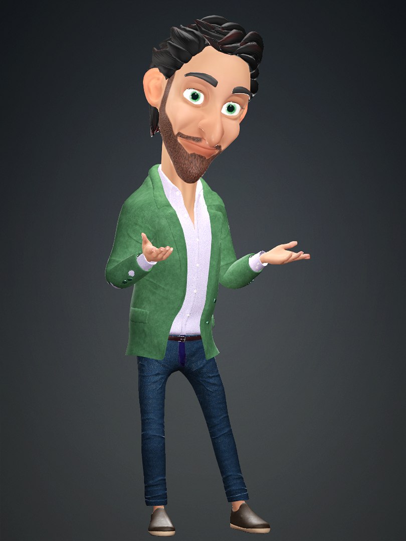 3D Cartoon Rigged Boy-Pettar Character 3D Model - TurboSquid 2170710