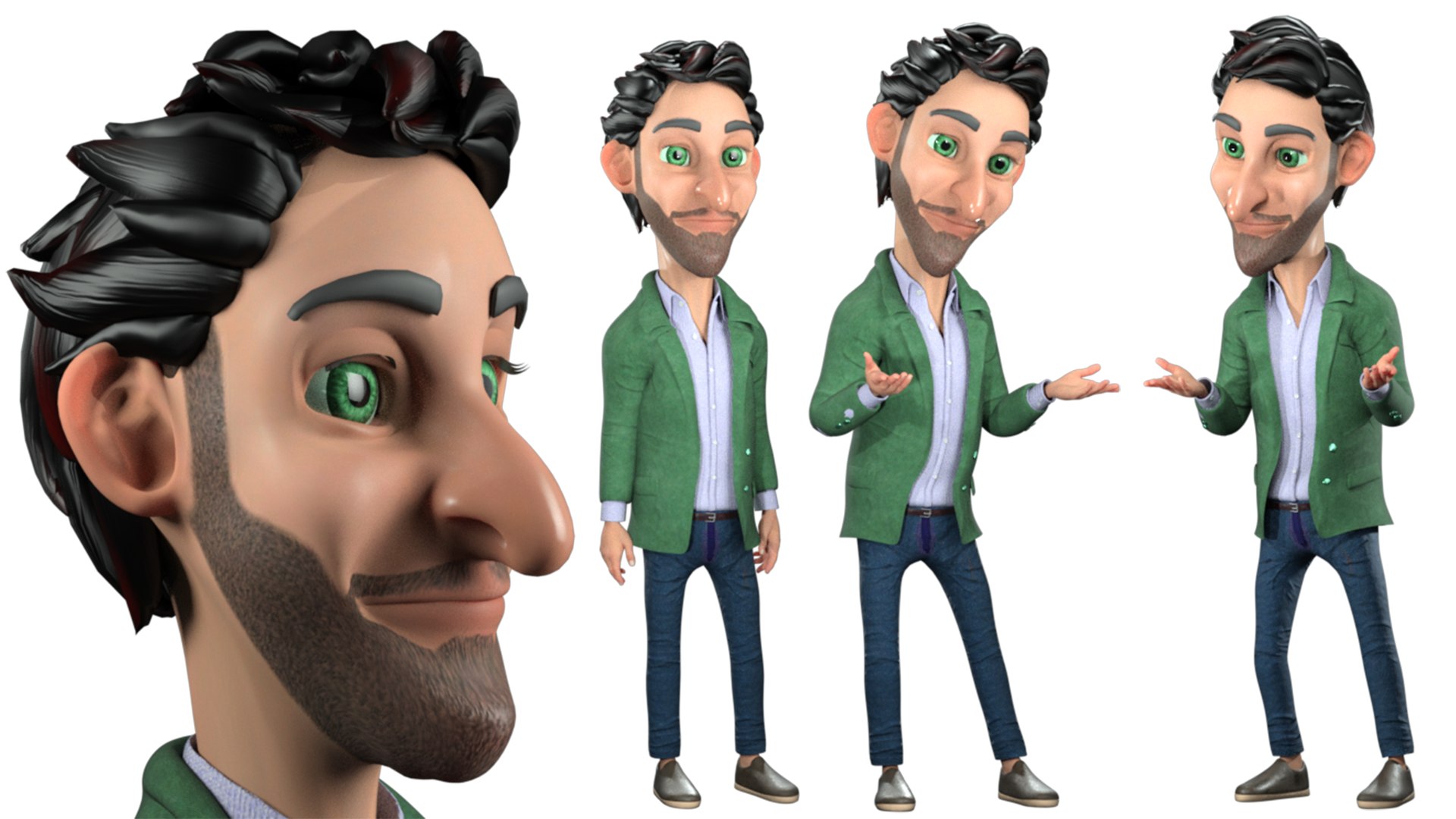 3D Cartoon Rigged Boy-Pettar Character 3D Model - TurboSquid 2170710