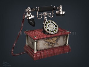 3D 1911 american eagle antique phone
