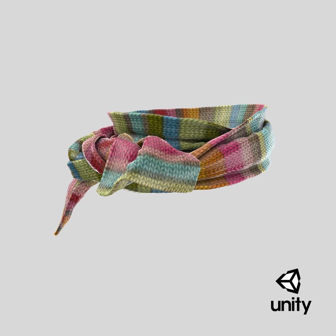 3D colored scarf model - TurboSquid 1358018