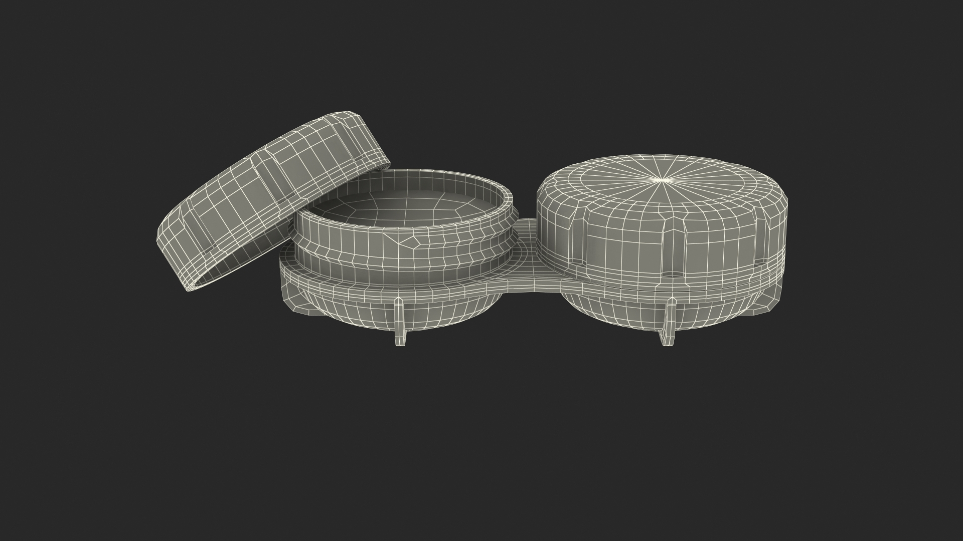 3D Container With Contact Lenses Model - TurboSquid 2000253