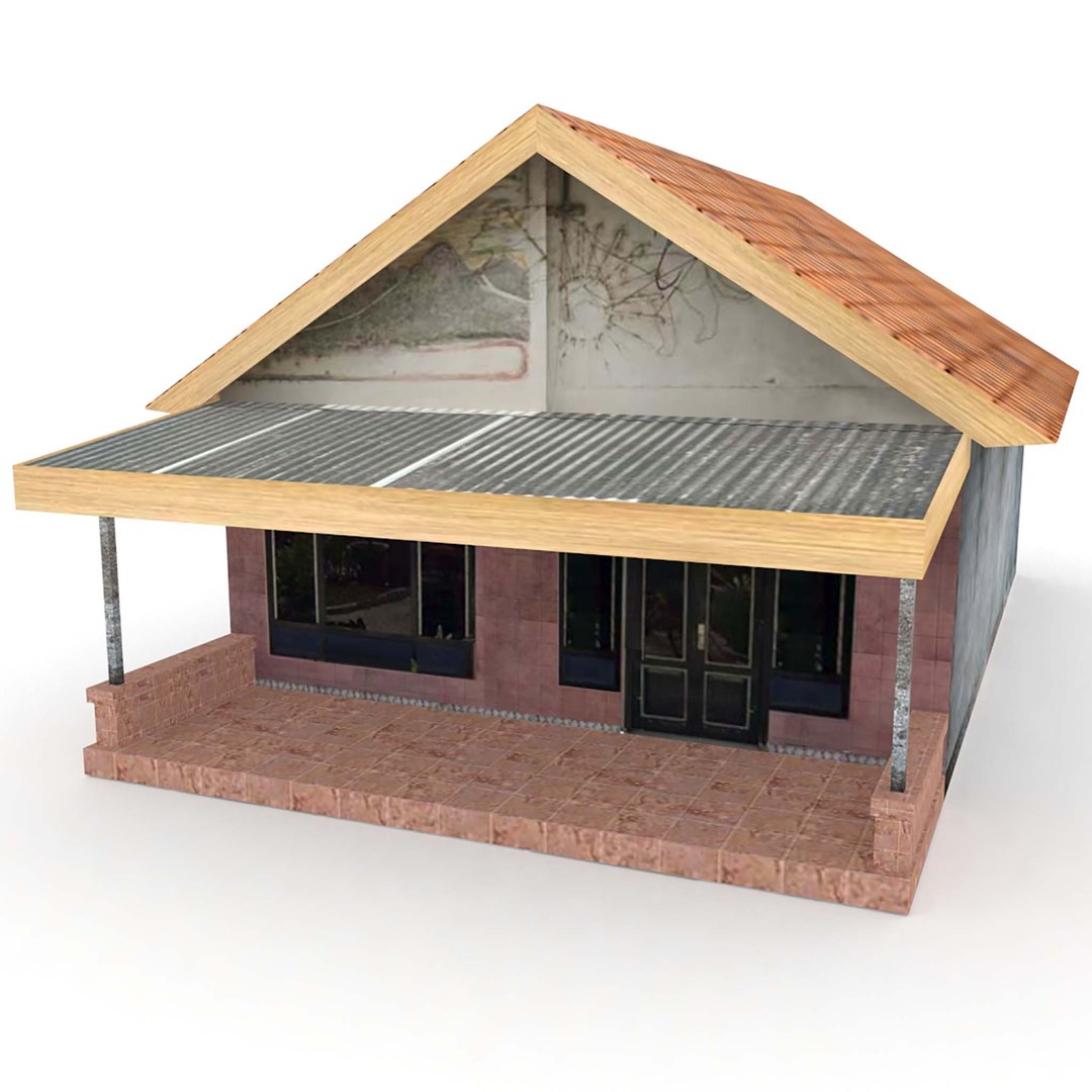 Rumah Kampung - Indonesian Villager House 3D - TurboSquid 1953612