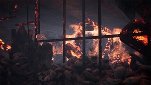 Burned Props 26 Assets 3D model