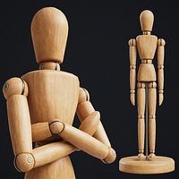 Drawing Mannequin Wooden Poseable Figure