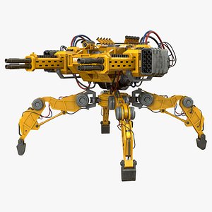 Walking Turret Concept-1-Yellow model