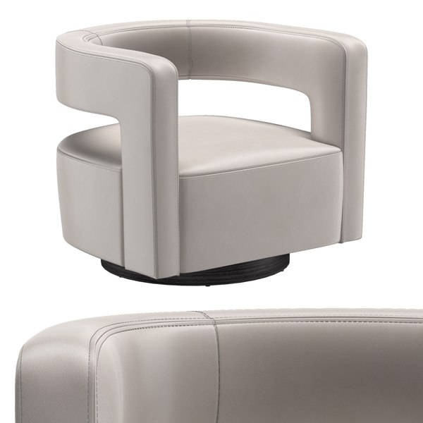 Drew curved 2025 swivel chair