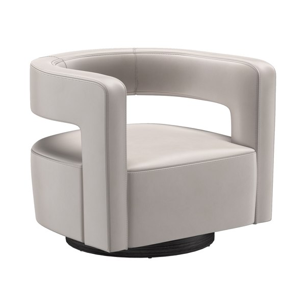 rh drew curved swivel chair