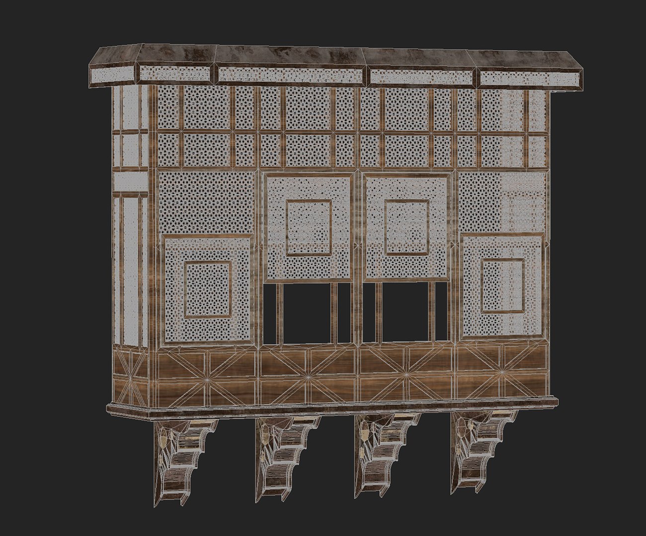 3D Mashrabiya Model TurboSquid 1633276