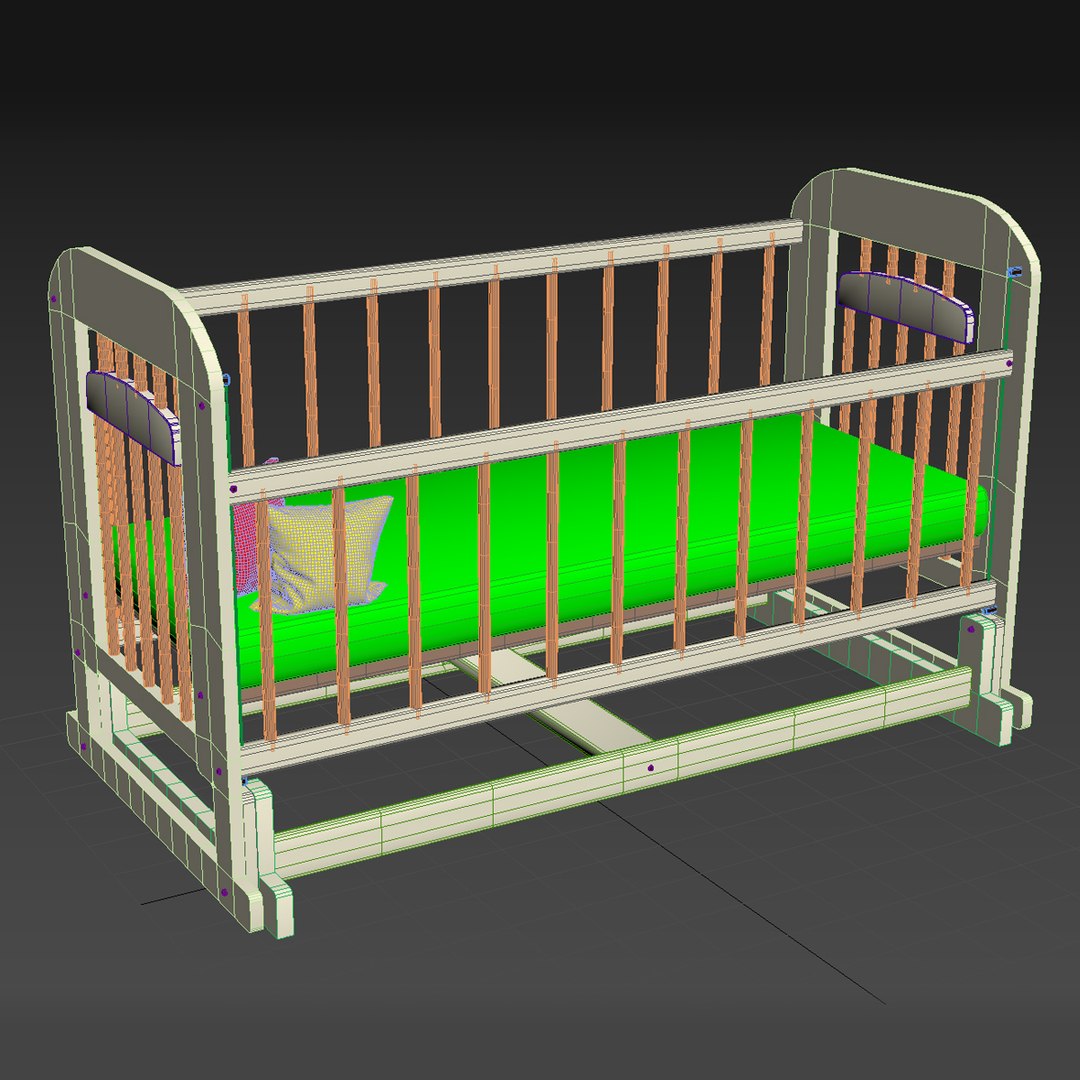 Baby Cot Model - TurboSquid 1575044