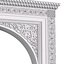 Arch in oriental styl Moroccan Arabic entryway opening