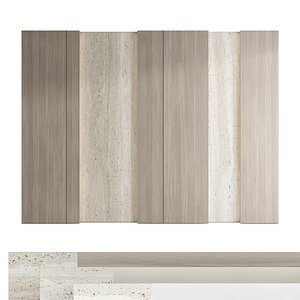 Decorative wall panel set 132 3D model