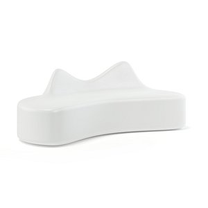 white modern bench 3D