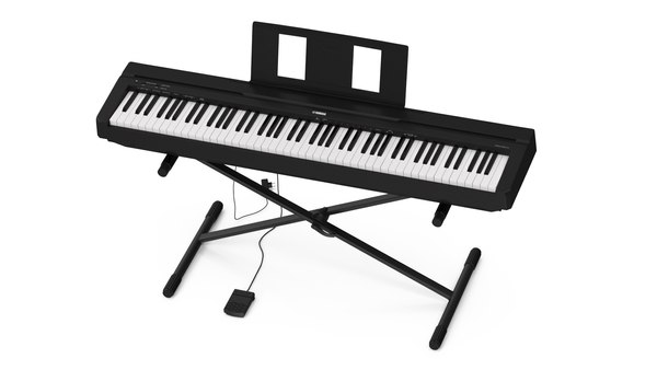 電子ピアノ ヤマハ P45 スタンド設置型3Dモデル - TurboSquid 2011377