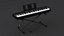 Digital Piano Yamaha P45 Stand Mounted 3D