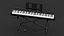 Digital Piano Yamaha P45 Stand Mounted 3D