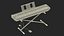 Digital Piano Yamaha P45 Stand Mounted 3D