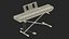 Digital Piano Yamaha P45 Stand Mounted 3D