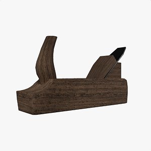 Old Wooden Hand Plane Carpenter Tool