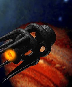 free space ship 3d model