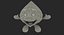 cartoon character water drop 3D model
