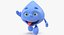 cartoon character water drop 3D model