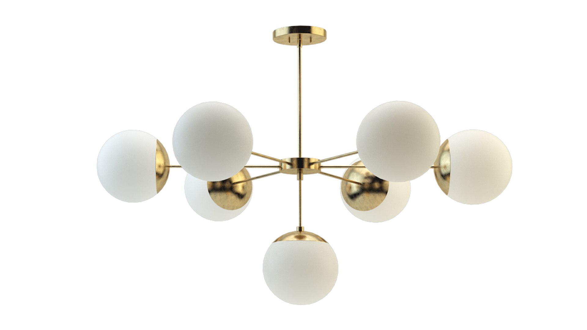 3D chandelier light model TurboSquid 1676843