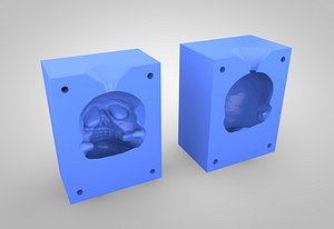 skull mold 3D model