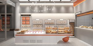3D Modern Bakery model