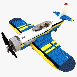 3d model lego 31011 plane