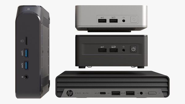 modelo 3d Colección de 4 miniordenadores - TurboSquid 2242223