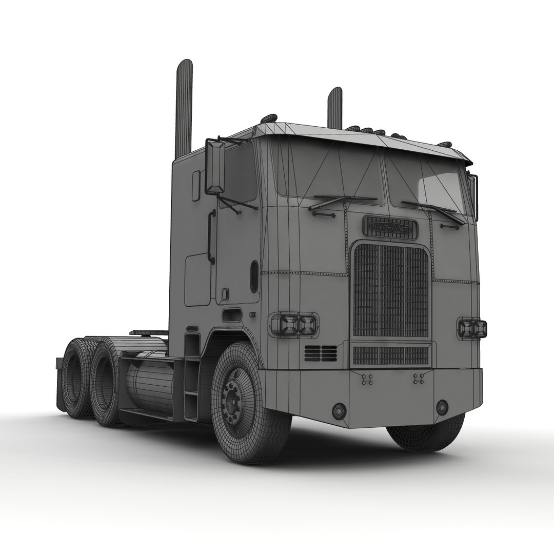 3d Model Of Cabover Truck