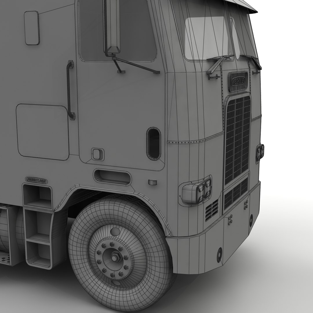 3d Model Of Cabover Truck