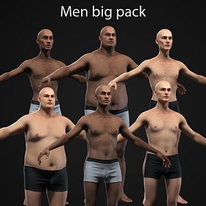3D model Men big Collection