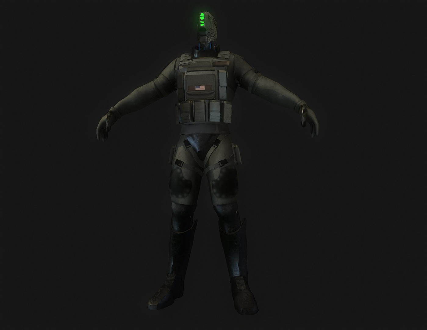 Soldier Future 3d Model