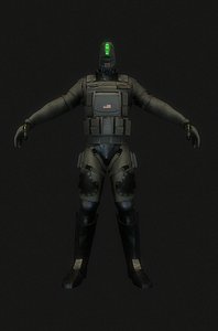 Sci-fi soldier
