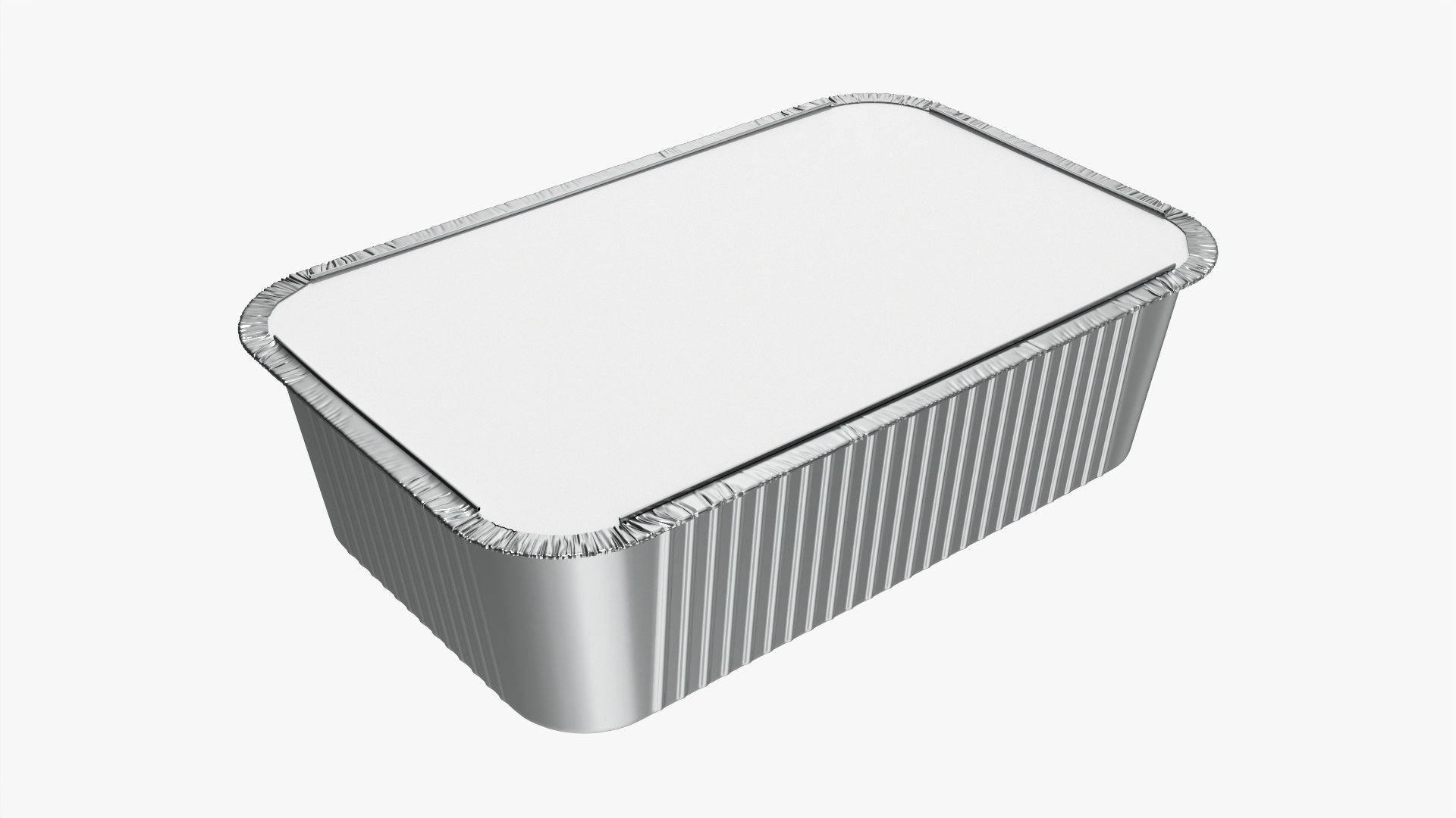 3D Food Foil Tray 02 - TurboSquid 1809080