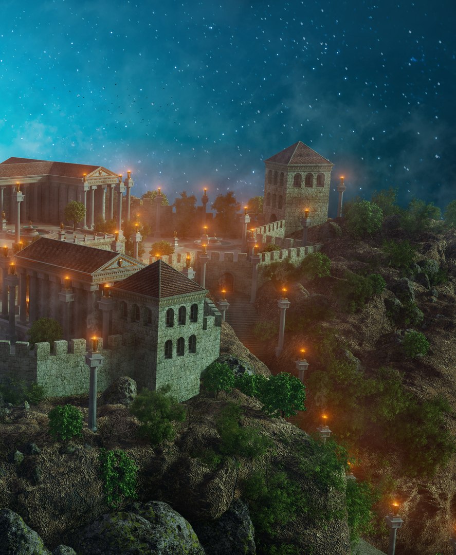 3D model The Acropolis of Lindos https://p.turbosquid.com/ts-thumb/e0/WKip78/Jw/lindosland3/jpg/1722767496/1920x1080/fit_q87/55c79859dbf9c28e69cf065491b25eb377e21c5e/lindosland3.jpg