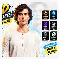 Realistic Human Man Character