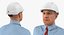 Construction Engineer in Hardhat Standing Pose 3D Model