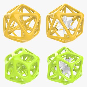 3D Math Sci-Fi Geometries Set 03 model